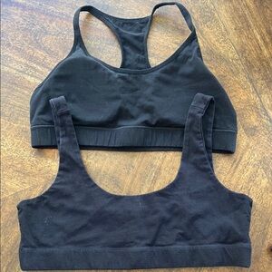 2 Pact black Organic Cotton bras